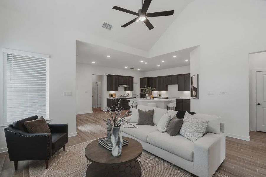 Furnished interior view inside a new home in The Crossvine, Schertz (Image 15).
