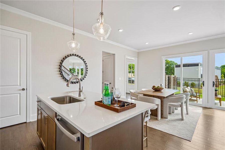Furnished interior view inside a new home in Aberdeen, Hoschton (Image 10).