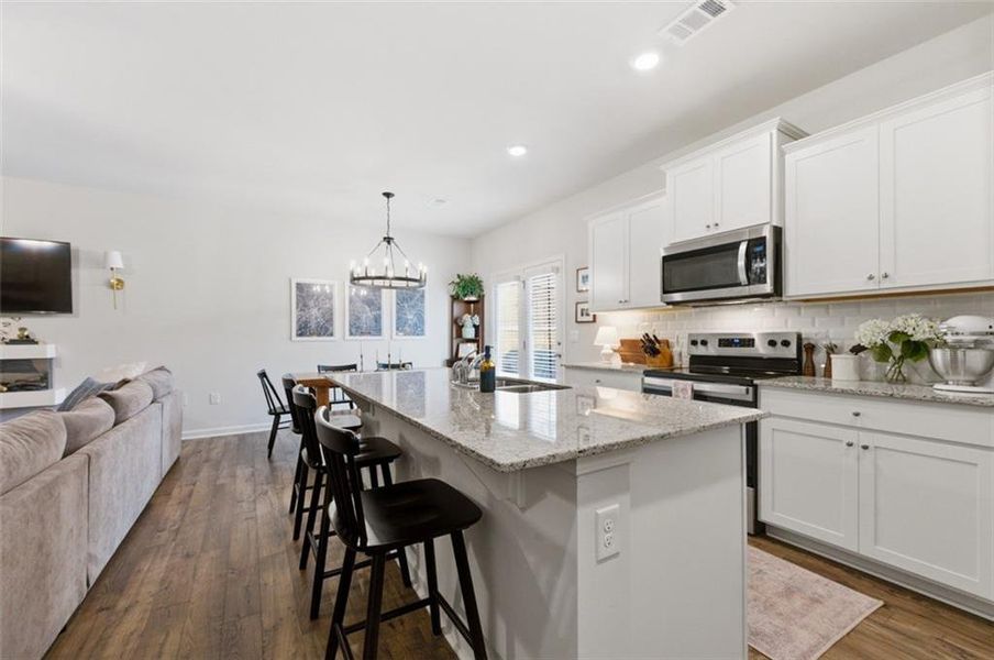 Furnished interior view inside a new home in , Dahlonega (Image 13).