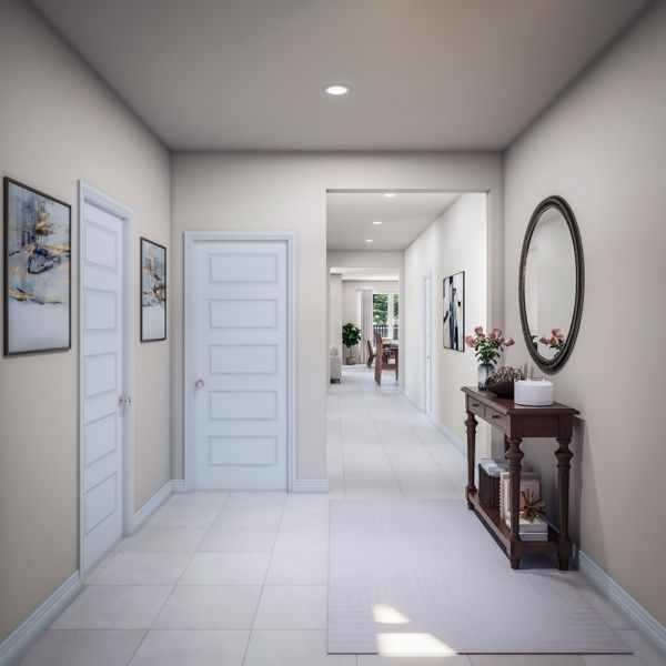 Furnished interior view inside a new home in Mason Woods, Cypress (Image 12).