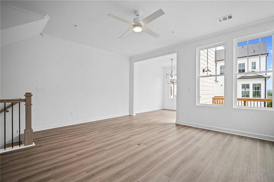 Spacious, unfurnished interior of a new home in The Village at River Green, Canton (Image 13).