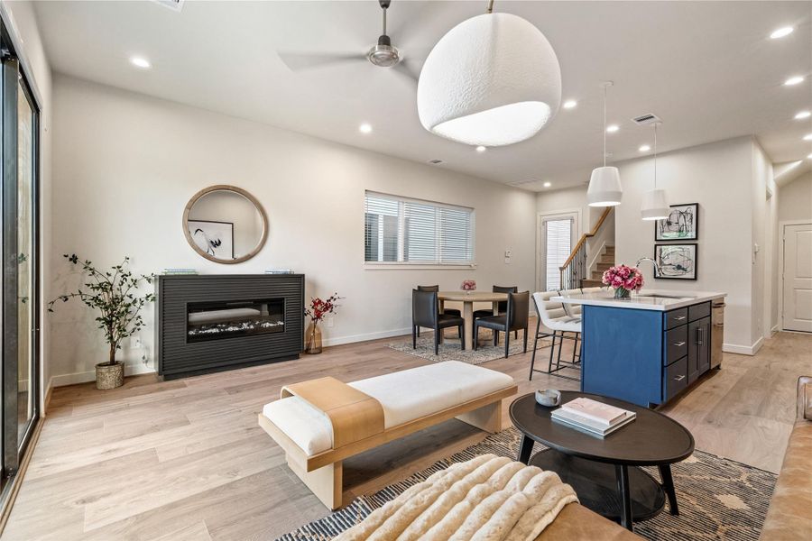 Furnished interior view inside a new home in Willowbend Point, Houston (Image 12).
