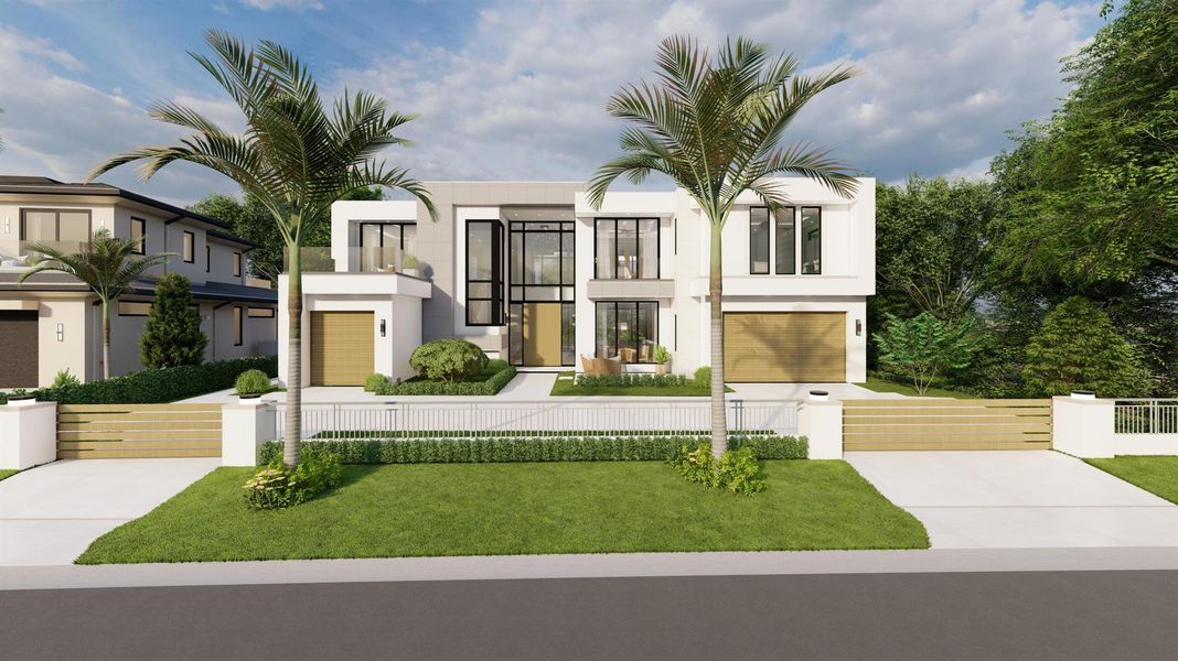Front exterior of a new home in , Boca Raton, FL, highlighting curb appeal (Image 1).