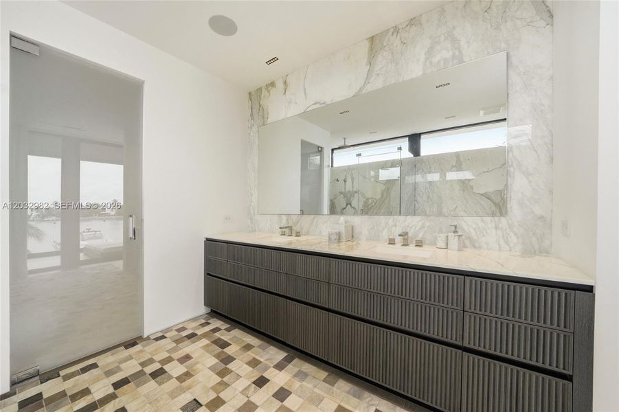 Furnished interior view inside a new home in , Miami Beach (Image 34). Furnished interior view inside a new home in , Miami Beach (Image 34).