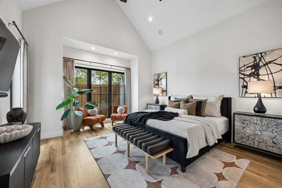 Furnished interior view inside a new home in , Dallas (Image 27).