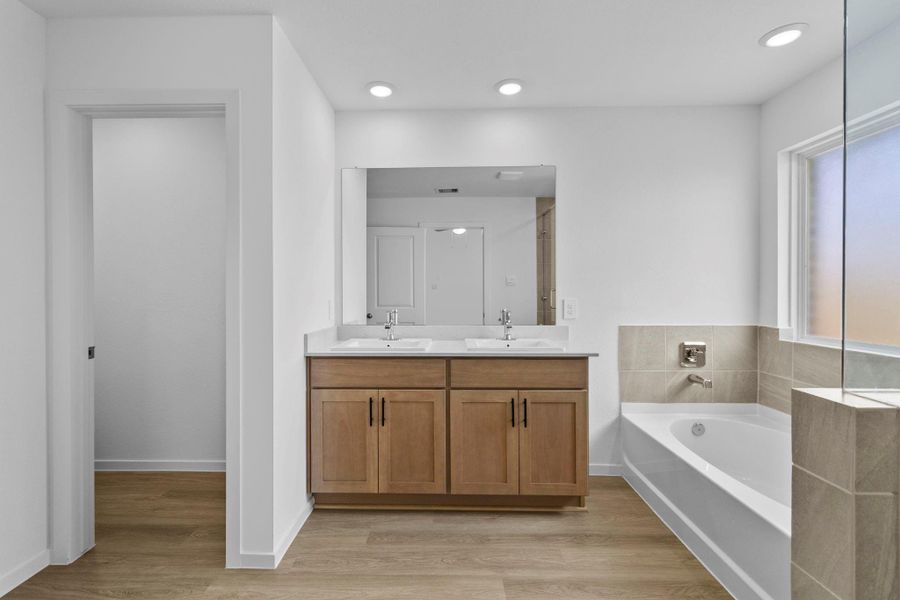 Furnished interior view inside a new home in Cypress Green, Tomball (Image 9).