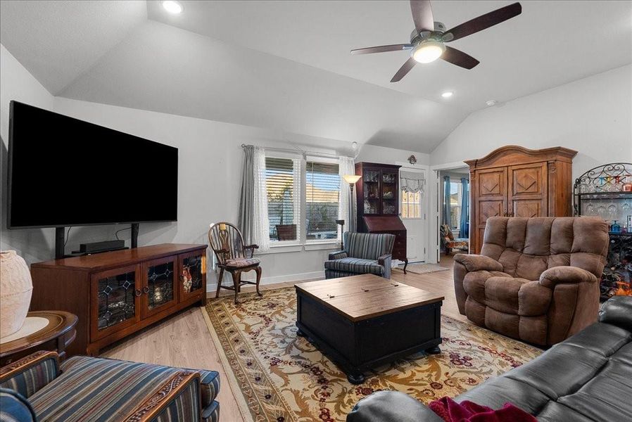 Furnished interior view inside a new home in Mustang Crossing, Alvin (Image 10).