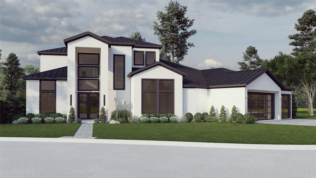 Front exterior of a new home in , Spring, TX, highlighting curb appeal (Image 2). Front exterior of a new home in , Spring, TX, highlighting curb appeal (Image 2).