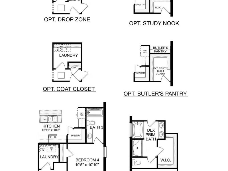 2D floor plan layout of this home in Sundance Cove, Crosby, TX (Image 6).