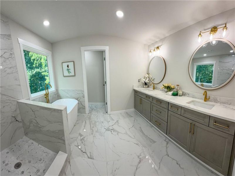 Furnished interior view inside a new home in , Norcross (Image 9).