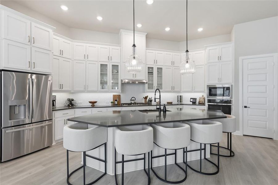 Furnished interior view inside a new home in Pecan Square – Classics, Northlake (Image 7).