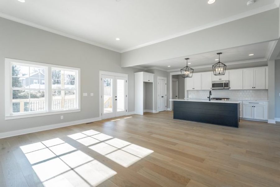 Representative unfurnished interior of a home built from the Carolina A by Riverstone Construction, LLC in Faith View, Ooltewah (Image 13). Representative unfurnished interior of a home built from the Carolina A by Riverstone Construction, LLC in Faith View, Ooltewah (Image 13).