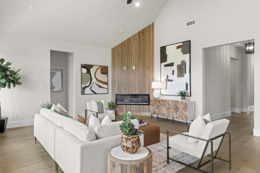 Furnished interior view inside a new home in Heath Golf and Yacht Club, Heath (Image 12).
