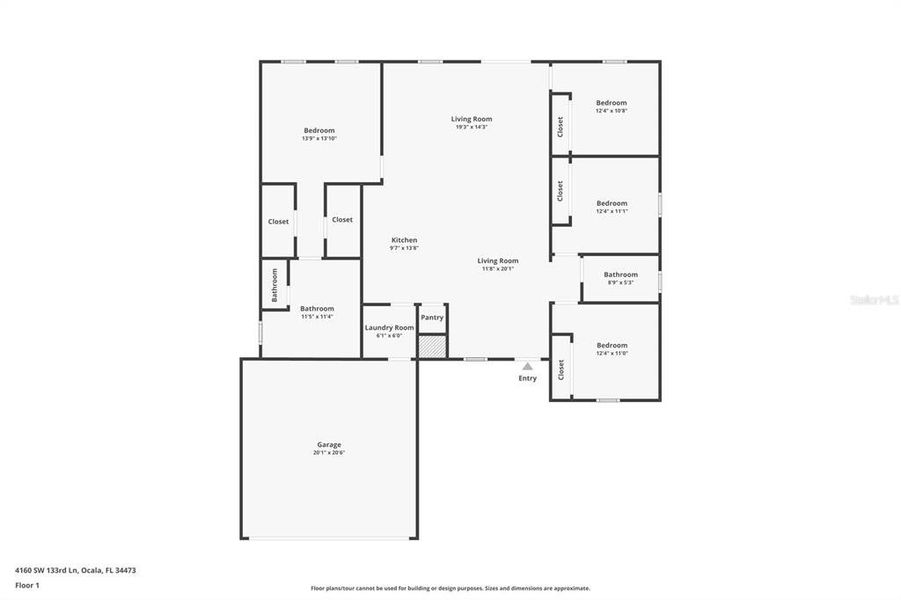 2D floor plan layout of this home in , Ocala, FL (Image 5).