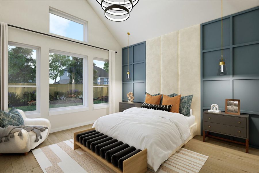 REPRESENTATIVE PHOTO:  Spacious Master with cathedral ceiling makes this Master bedroom a room you enjoy escaping to!
