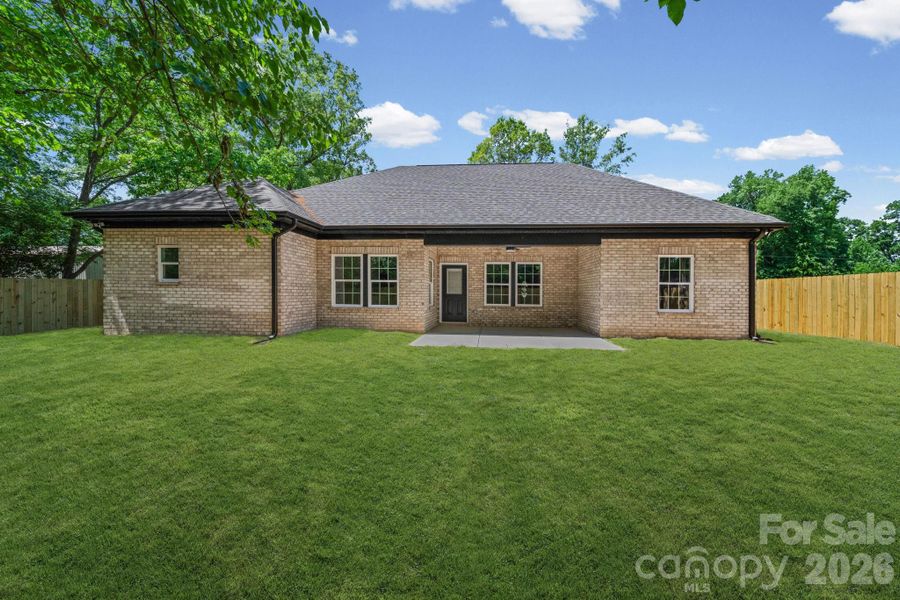 Exterior details and patio area of a home in , Matthews (Image 23).