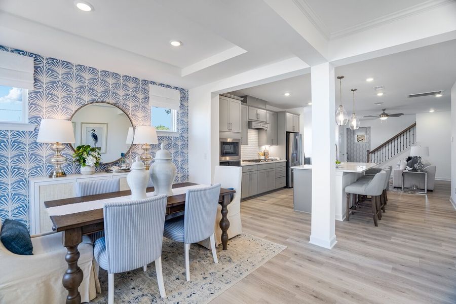 Representative furnished interior of a home built from the Savannah by Taylor Morrison in Silverstone Terraces, Knightdale (Image 8).