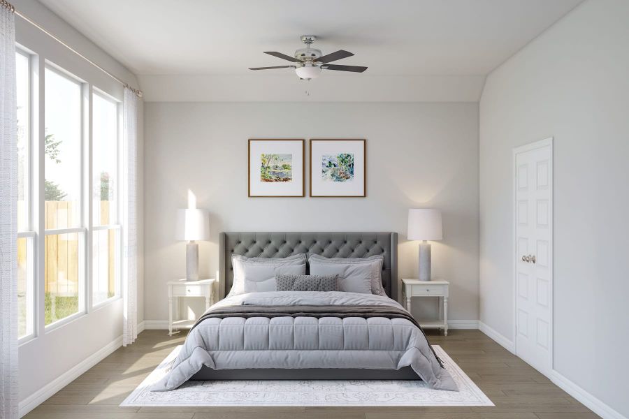 Representative furnished interior of a home built from the Kinglet by Tri Pointe Homes in Oakhill Reserve, Tomball (Image 7).