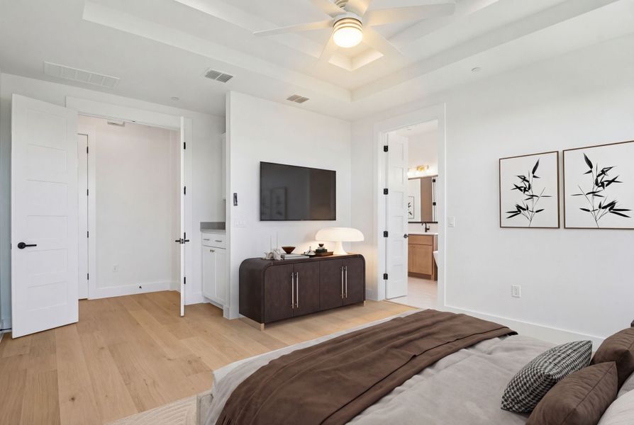 Furnished interior view inside a new home in Milky Way at River Place, Austin (Image 10).