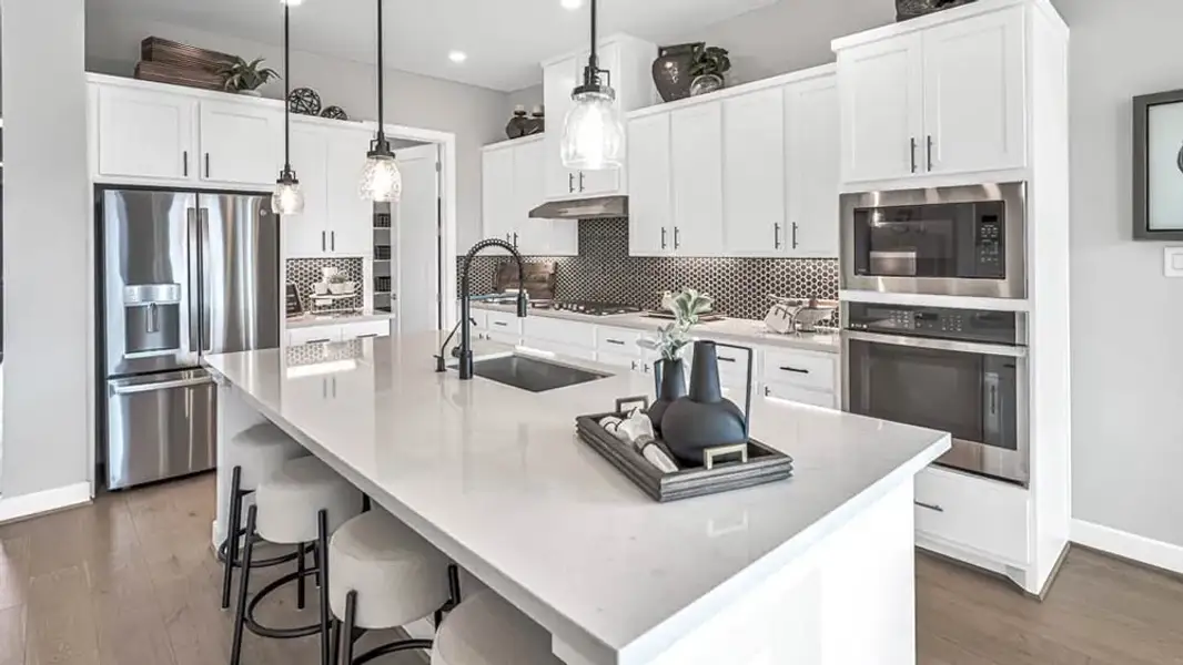 Furnished interior view inside a new home in Avalon at Cypress, Cypress (Image 3).