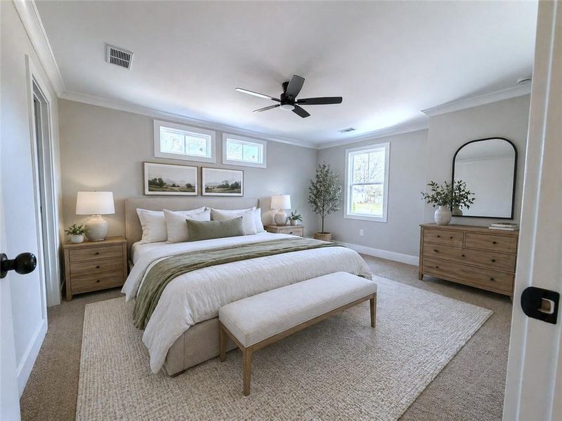 Furnished interior view inside a new home in , Marietta (Image 13).