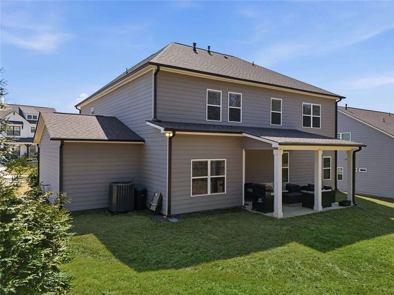 Exterior details and patio area of a home in Rosewood Lake Estates, Hoschton (Image 36). Exterior details and patio area of a home in Rosewood Lake Estates, Hoschton (Image 36).