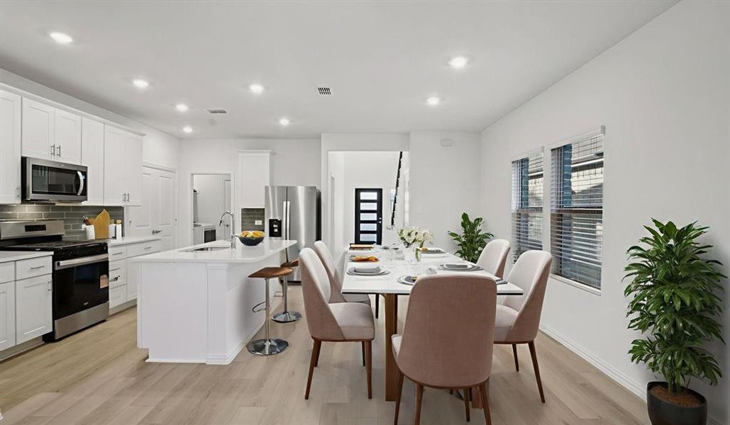 Furnished interior view inside a new home in Eastridge - Spring Series, McKinney (Image 13). Furnished interior view inside a new home in Eastridge - Spring Series, McKinney (Image 13).