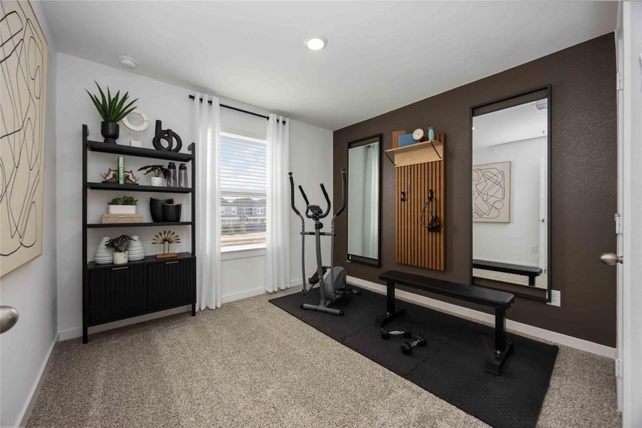 Furnished interior view inside a new home in Pinehaven, Houston (Image 27).