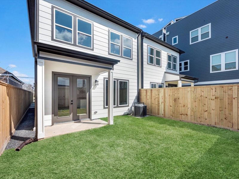 Exterior details and patio area of a home in , Houston (Image 3).