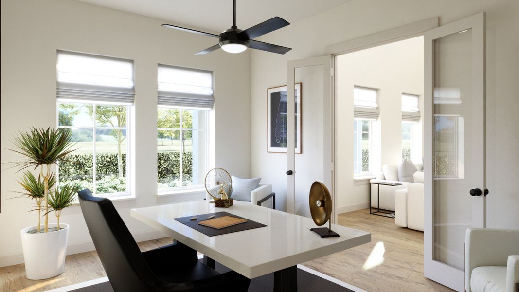 Representative furnished interior of a home built from the Valente by Normandy Homes in Hazelwood 40' Series, Frisco (Image 5). Representative furnished interior of a home built from the Valente by Normandy Homes in Hazelwood 40' Series, Frisco (Image 5).