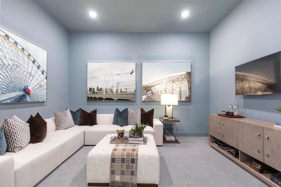 Furnished interior view inside a new home in Trinity Falls, McKinney (Image 13).