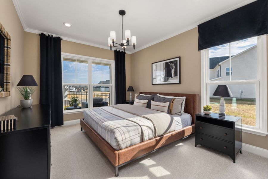 Representative furnished interior of a home built from the Stonebrook by Pulte Homes in Everbrook, Angier (Image 27).