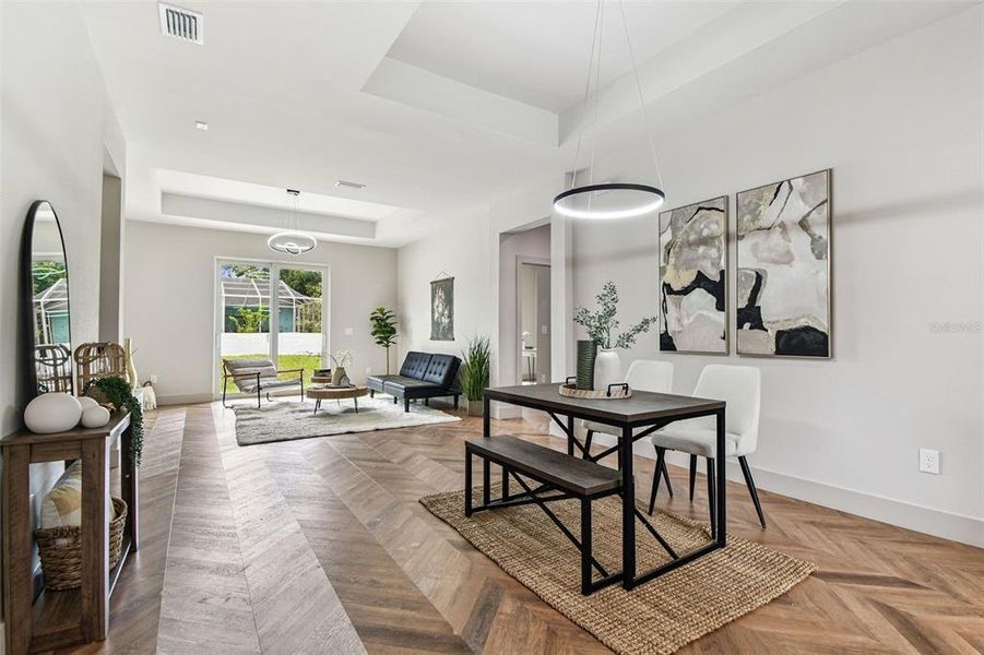 Furnished interior view inside a new home in , Tampa (Image 15).