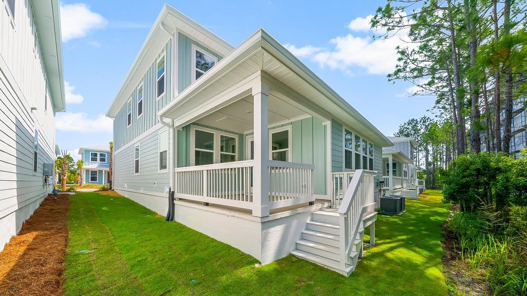 Exterior details and patio area of a home in Parkside, Santa Rosa Beach (Image 4). Exterior details and patio area of a home in Parkside, Santa Rosa Beach (Image 4).