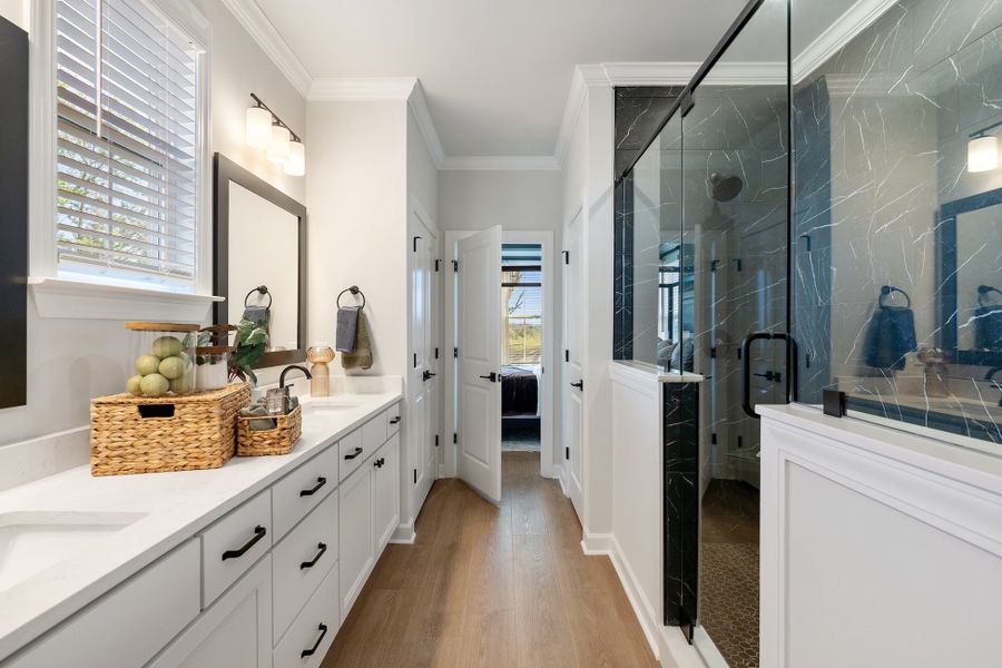 Representative furnished interior of a home built from the Lacey - Vanguard Collection by Mungo Homes in Sweetbrier, Durham (Image 8).