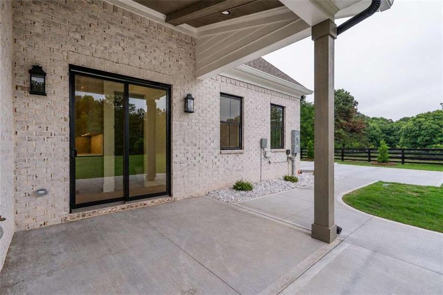 Exterior details and patio area of a home in , Monroe (Image 3). Exterior details and patio area of a home in , Monroe (Image 3).