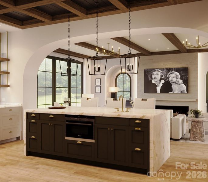 Furnished interior view inside a new home in , Weaverville (Image 4).