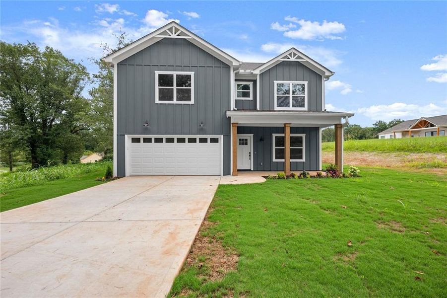 Front exterior of a new home in , Clarkesville, GA, highlighting curb appeal (Image 26).