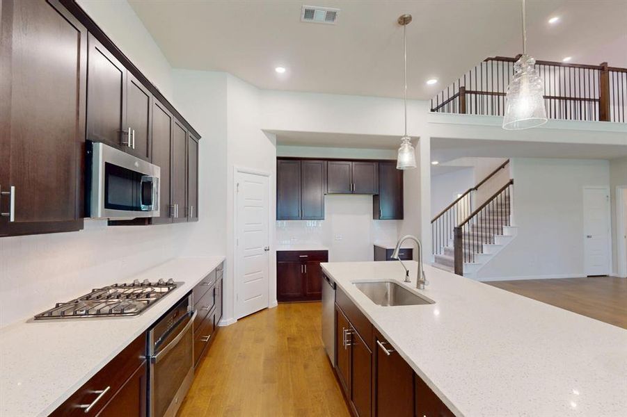 Furnished interior view inside a new home in The Preserve, Justin (Image 5).