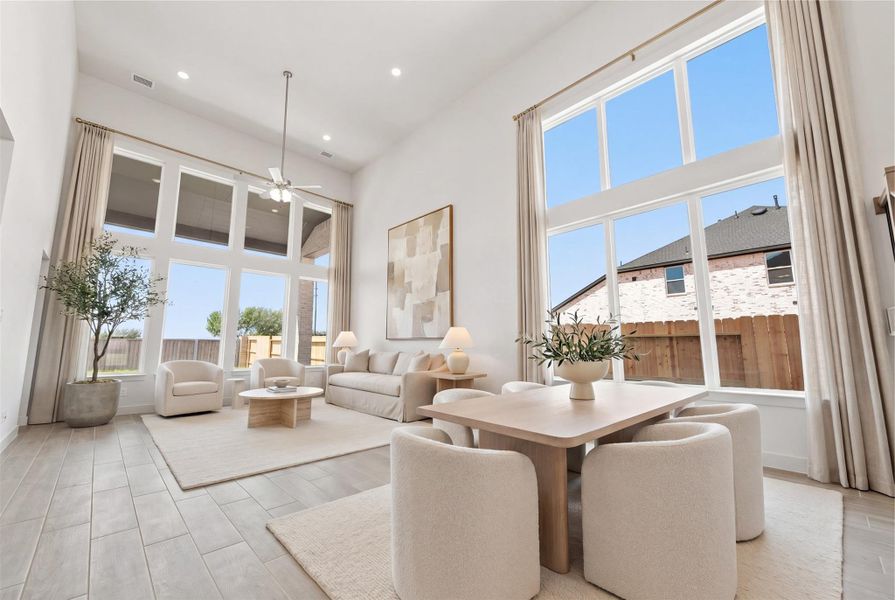 Virtually staged representative image; features, selections and colors may vary