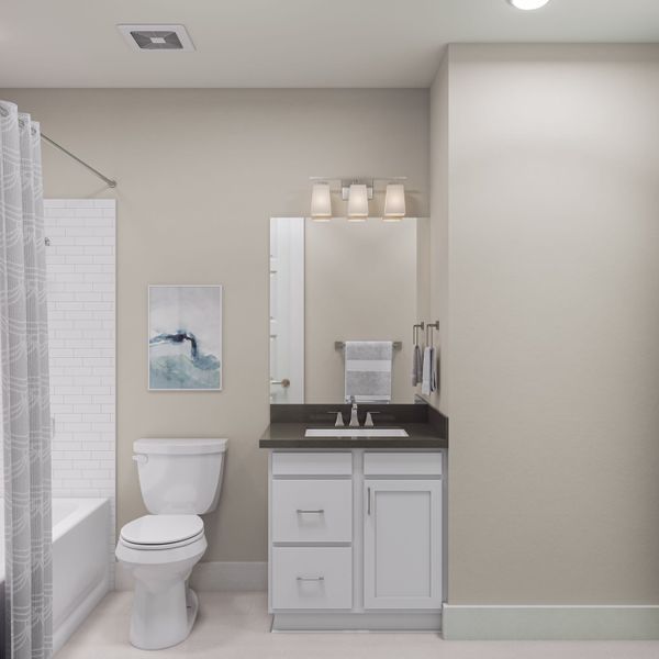 Furnished interior view inside a new home in Harvest Green, Richmond (Image 18).