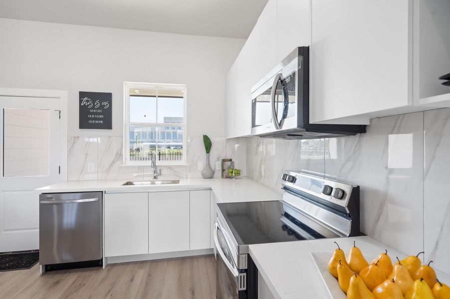 Furnished interior view inside a new home in , Houston (Image 15). Furnished interior view inside a new home in , Houston (Image 15).