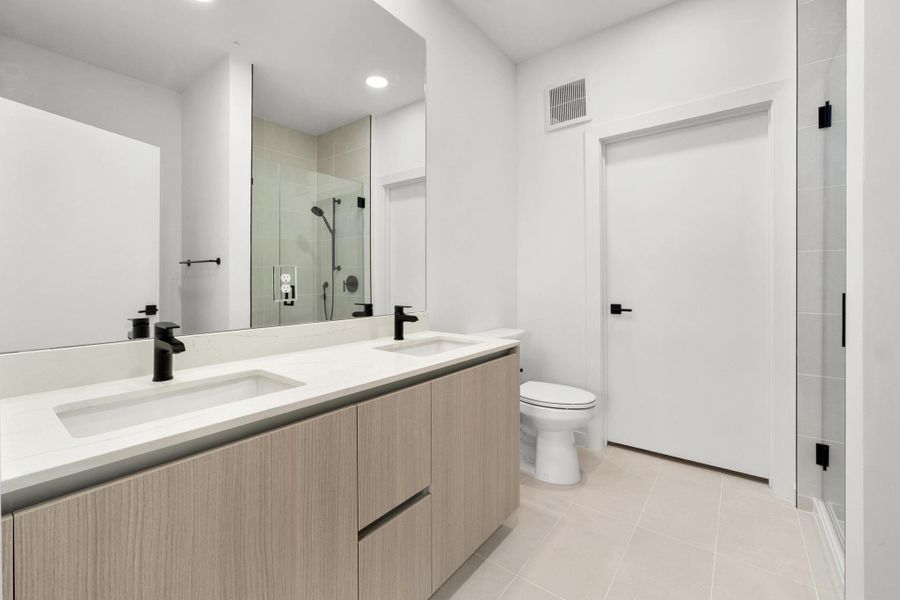 Furnished interior view inside a new home in One Oak, Austin (Image 8).