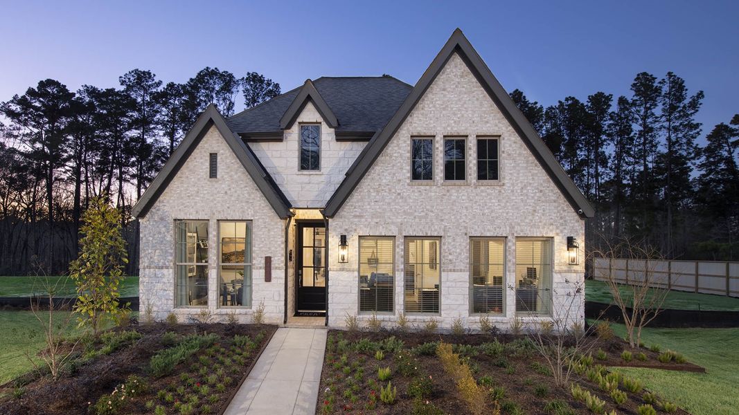 Representative exterior photo of a completed home built from the 1984P by Perry Homes in Audubon Park 45', Magnolia, TX (Image 10).