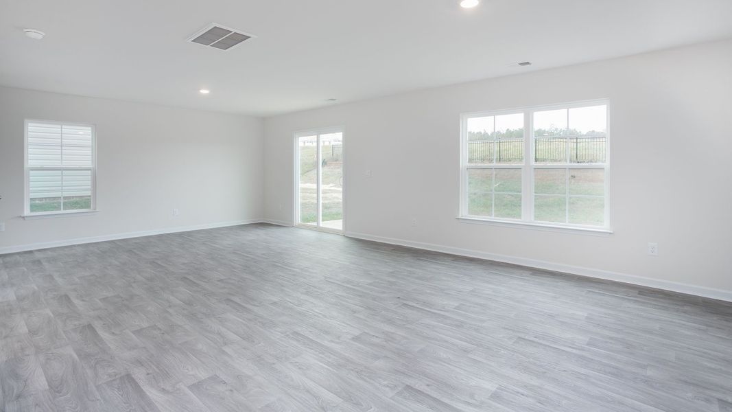 Representative unfurnished interior of a home built from the Elston by D.R. Horton in Carter Ridge, Greenville (Image 11).