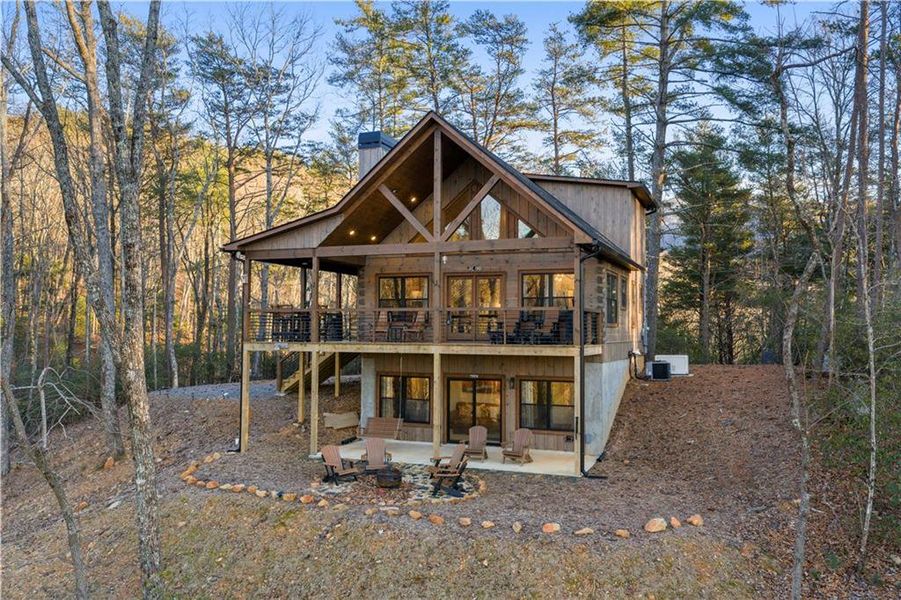 In-progress construction of a new home in , Cherry Log, GA (Image 44).