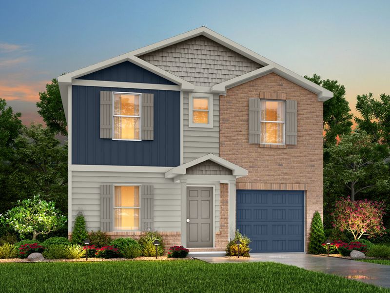 Representative exterior photo of a completed home built from the Shenandoah by National HomeCorp in Forest Ridge, Edgefield, SC (Image 9).