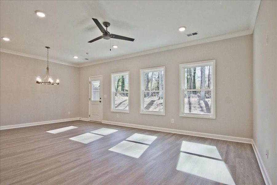 Spacious, unfurnished interior of a new home in River Walk Place, Lawrenceville (Image 13).