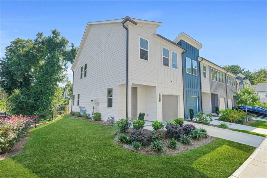 Front exterior of a new home in , Atlanta, GA, highlighting curb appeal (Image 27).