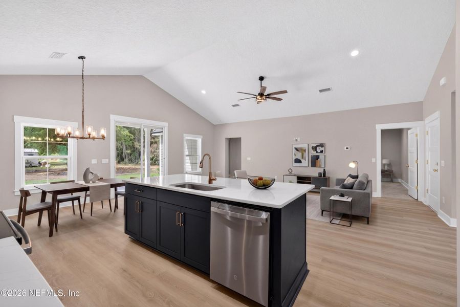 Furnished interior view inside a new home in , Macclenny (Image 10).